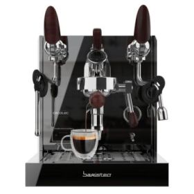 Cecotec Baristeo Excelsa Cafetera Expresso - Capacidad 330ml - Presion 15bar - Deposito de 330ml - Pantalla Digital - Temperatura Regulable - Acero Inoxidable - Color Negro