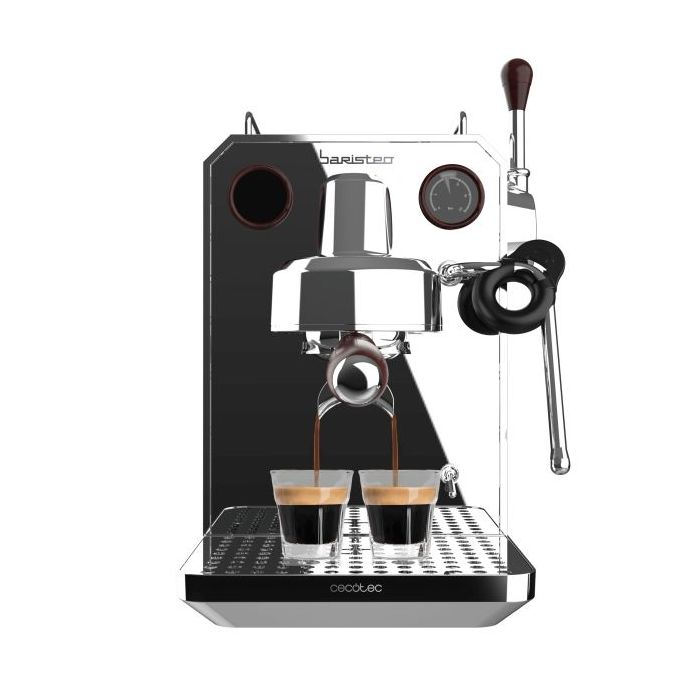 Cecotec Baristeo Intima Cafetera Expresso - Termoblock - Presion 15bar - Deposito de 1.7L - Temperatura Regulable - Vaporizador - Calientatazas - Acero Inoxidable