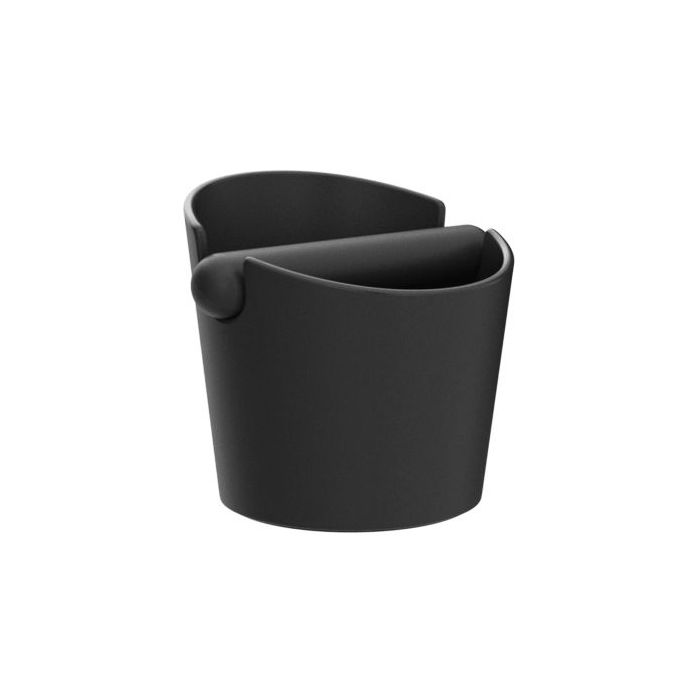 Cecotec Baristeo Throw and Away Contenedor de Posos de Cafe - Capacidad de 0.55L - ABS - Reduce Ruido al Golpear - Base Antideslizante - Facil de Limpiar - Manejo de Posos - 12.2x10x12.7cm - Color Negro