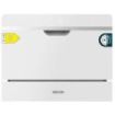 Cecotec Bolero Aguazero 2500 S-BI White Glass Mini Lavavajillas - 6 Servicios - Seguro Infantil - 5 Programas - Inicio Programable - Color Blanco
