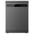 Cecotec Bolero Aguazero 6110 Dark Lavavajillas de 60cm - 13 Cubiertos - Temperatura Regulable - Seguro Infantil - 6 Programas - Inicio Programable - Funcion Media Carga - Color Gris Oscuro