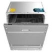 Cecotec Bolero Aguazero 6110 Full-BI Lavavajillas Integrable de 60cm - 13 Cubiertos - Temperatura Regulable - Seguro Infantil - 6 Programas - Inicio Programable - Funcion Media Carga - Color Acero