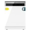 Cecotec Bolero Aguazero 6200 D Lavavajillas de 60cm - 14 Cubiertos - Temperatura Regulable - Bandeja para Cubiertos - 6 Programas - Inicio Programable - Funcion Media Carga - Color Blanco y Negro