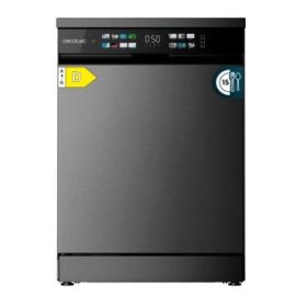 Cecotec Bolero Aguazero 6210 Dark D Lavavajillas de 60cm - 15 Cubiertos - Seguro Infantil - Pantalla XXL - 8 Programas - Inicio Programable - Funcion Media Carga - Color Gris Oscuro