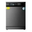 Cecotec Bolero Aguazero 6210 Dark D Lavavajillas de 60cm - 15 Cubiertos - Seguro Infantil - Pantalla XXL - 8 Programas - Inicio Programable - Funcion Media Carga - Color Gris Oscuro