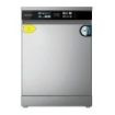 Cecotec Bolero Aguazero 6210 Inox D Lavavajillas de 60cm - 15 Cubiertos - Temperatura Regulable - Seguro Infantil - Pantalla XXL - 8 Programas - Inicio Programable - Funcion Media Carga - Color Acero