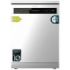 Cecotec Bolero Aguazero 6500 Inox C Lavavajillas de 60cm - 15 Cubiertos - Bandeja para Cubiertos - 6 Programas - Motor Inverter - Inicio Programable - Funcion Media Carga - Color Acero