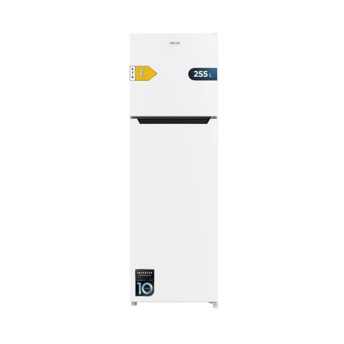 Cecotec Bolero CoolMarket 2D 255 NF White E Frigorifico Dos Puertas - Capacidad 255L - Luz LED - Temperatura Regulable - Silencioso - Clase E - 54.5x59x170cm - Color Blanco