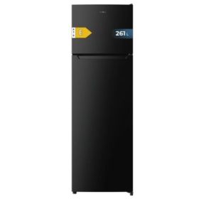 Cecotec Bolero CoolMarket 2D 261 Black E Frigorifico Dos Puertas - Capacidad 261L - Defrost - Congelacion Ultrarapida - Display Interior - Puerta Reversible - Clase E - 54x54x169.3cm - Color Negro