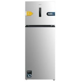 Cecotec Bolero CoolMarket 2D 465 NF Inox E Frigorifico Dos Puertas - Capacidad 465L - Luz LED - Compresor Inverter - Acero Inoxidable - Silencioso - Clase E - 70.3x70.3x185.5cm - Color Acero