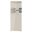 Cecotec Bolero CoolMarket 2D Origin 215 Beige E Frigorifico Dos Puertas - Capacidad 215L - Temperatura Regulable - Estilo Retro - Clase E - 148.5x55x58.5cm - Color Beige