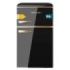 Cecotec Bolero CoolMarket 2D Origin 86 Black E Mini Frigorifico de Dos Puertas de 86L - Luz LED - Estilo Retro - Tirador Cromado - Cajon para Vegetales - 48.7x59.2x89.3cm - Color Negro