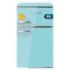 Cecotec Bolero CoolMarket 2D Origin 86 Blue E Mini Frigorifico de Dos Puertas de 86L - Luz LED - Estilo Retro - Tirador Cromado - Cajon para Vegetales - 48.7x59.2x89.3cm - Color Turquesa