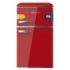 Cecotec Bolero CoolMarket 2D Origin 86 Red E Mini Frigorifico de Dos Puertas de 86L - Luz LED - Estilo Retro - Tirador Cromado - Cajon para Vegetales - 48.7x59.2x89.3cm - Color Rojo