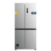 Cecotec Bolero CoolMarket 4D 436 Inox E Frigorifico Americano 4 Puertas - 436L - Compresor Inverter - Modo Vacaciones - Congelacion Ultrarapida - Frio Envolvente - Clase E - 83.6x63.6x183cm - Color Acero