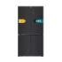 Cecotec Bolero CoolMarket 4D 490 Glass E Frigorifico Americano 4 Puertas - Capacidad 490L - Total Nofrost - Congelacion Ultrarapida - Frio Envolvente - Clase E - 183x91cm - Color Negro
