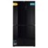 Cecotec Bolero CoolMarket 4D 503 Black Glass E Frigorifico Americano 4 Puertas - Capacidad 503L - Luz LED - Compresor Inverter - Puerta de Cristal - Frio Envolvente - 177.5x85.3x69.8cm - Color Negro