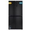 Cecotec Bolero CoolMarket 4D 503 Dark E Frigorifico Americano 4 Puertas - Capacidad 503L - Luz LED - Compresor Inverter - Silencioso - Frio Envolvente - Clase E - 177.5x85.3x69.8cm - Color Negro