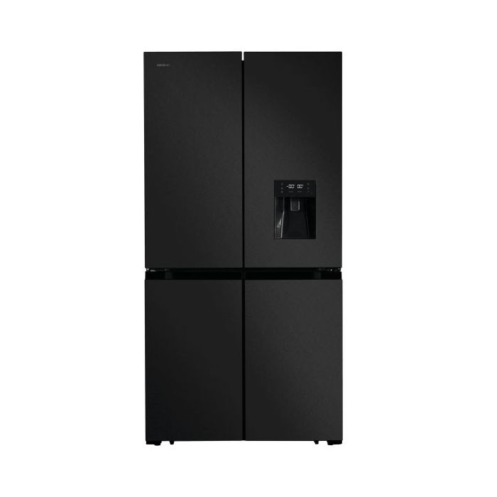 Cecotec Bolero CoolMarket 4D 564 Dark E Frigorifico Americano 4 Puertas - 564L - Total Nofrost - Dispensador de Agua - Congelacion Ultrarapida - Frio Envolvente - Clase E - 183x91cm - Color Negro