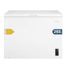 Cecotec Bolero CoolMarket Chest 293P White E Congelador Horizontal Convertible - Capacidad 293L - Temperatura Regulable - Cesta con Asas - Alarma de Puerta Abierta - Color Blanco