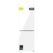 Cecotec Bolero CoolMarket Combi 250 White Glass D Frigorifico Combi - Capacidad 250L - Compresor Inverter - Frio Envolvente - Cajon Humedad Regulable - Clase E - 54x57.6x180cm - Color Blanco