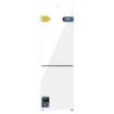 Cecotec Bolero CoolMarket Combi 250 White Glass E Frigorifico Combi - Capacidad 250L - Temperatura Regulable - Frio Envolvente - Cajon Humedad Regulable - Clase E - 54x57.6x180cm - Color Blanco