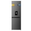 Cecotec Bolero CoolMarket Combi 296 DF WD Dark Frigorifico Combi - Capacidad 296L - Luz LED - Defrost - Dispensador de Agua - Congelacion Ultrarapida - 185x60x60cm - Color Gris Oscuro