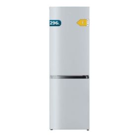 Cecotec Bolero CoolMarket Combi 296 DF White Frigorifico Combi - Capacidad 296L - Luz LED - Defrost - Congelacion Ultrarapida - Cajon para Frutas y Verduras - 185x60x60cm - Color Blanco