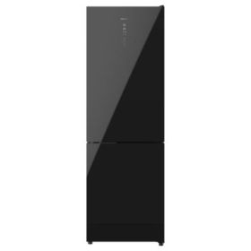 Cecotec Bolero CoolMarket Combi 322 Black Cristal E Frigorifico Combi - Capacidad 322L - Modo Vacaciones - Puerta de Cristal - Frio Envolvente - Cajon Humedad Regulable - Clase E - 185x60cm - Color Negro