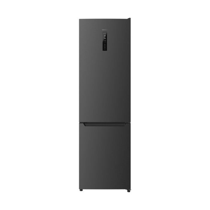 Cecotec Bolero CoolMarket Combi 322 Dark D Frigorifico Combi - Capacidad 322L - Modo Vacaciones - Cajon para Carne y Pesado - Cajon Humedad Regulable - Clase D - 185x60cm - Color Gris Oscuro