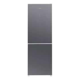 Cecotec Bolero CoolMarket Combi 322 Glass Grey D Frigorifico Combi - 322L - Modo Vacaciones - Cajon para Carne y Pesado - Frio Envolvente - Cajon Humedad Regulable - Clase D - 185x60cm - Color Gris