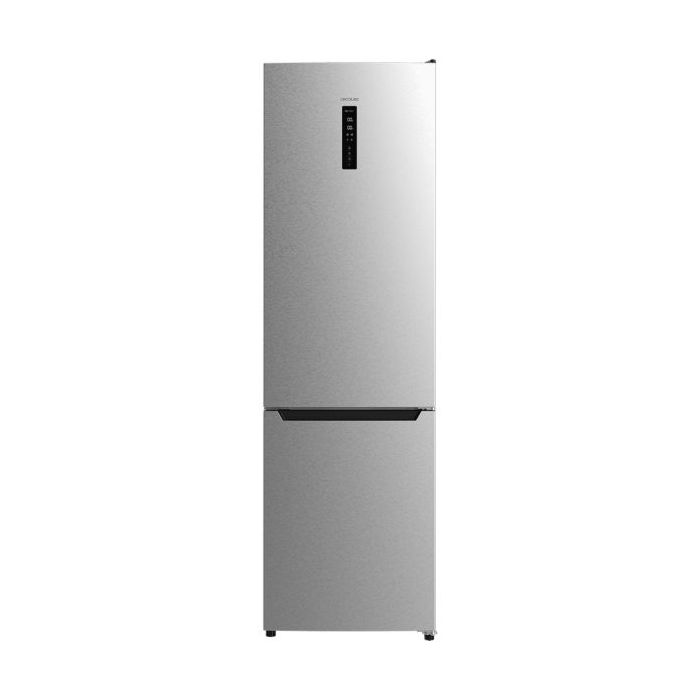 Cecotec Bolero CoolMarket Combi 322 Inox D Frigorifico Combi - Capacidad 322L - Modo Vacaciones - Cajon para Carne y Pesado - Cajon Humedad Regulable - Clase D - 185x60cm - Color Acero