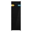 Cecotec Bolero CoolMarket Combi 322i Black Glass E Frigorifico Combi - 322L - Luz LED - Total Nofrost - Puerta de Cristal - Frio Envolvente - Cajon Humedad Regulable - 59.5x185.5cm - Color Negro