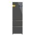 Cecotec Bolero CoolMarket Combi FD 400 Grey Glass E Frigorifico Puerta Francesa - Capacidad 400L - Luz LED - Compresor Inverter - Total Nofrost - Frio Envolvente - Clase E - 60x64x191cm - Color Gris