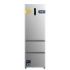 Cecotec Bolero CoolMarket Combi FD 400 Inox E Frigorifico Puerta Francesa - Capacidad 400L - Luz LED - Compresor Inverter - Acero Inoxidable - Total Nofrost - Frio Envolvente - 60x64x191cm - Color Acero