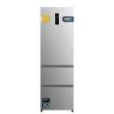 Cecotec Bolero CoolMarket Combi FD 400 Inox E Frigorifico Puerta Francesa - Capacidad 400L - Luz LED - Compresor Inverter - Acero Inoxidable - Total Nofrost - Frio Envolvente - 60x64x191cm - Color Acero