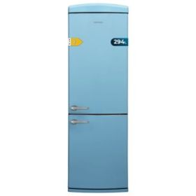 Cecotec Bolero CoolMarket Combi Origin 294 Blue E Frigorifico Combi - Capacidad 294L - Temperatura Regulable - Estilo Retro - Congelacion Ultrarapida - Frio Envolvente - Clase E - 190x60cm - Color Azul