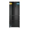 Cecotec Bolero CoolMarket F2D 403 Dark E Frigorifico Puerta Francesa de 4 Puertas - Capacidad 403L - Luz LED - Pantalla Digital - Compresor Inverter - Total Nofrost - Modo Vacaciones - Color Negro