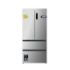 Cecotec Bolero CoolMarket F2D 458 SBI Inox E Frigorifico Puerta Francesa de 4 Puertas - Capacidad 458L - Silencioso 37dB - Luz LED - Pantalla LED - Compresor Inverter - Modo Vacaciones - Color Acero