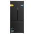 Cecotec Bolero CoolMarket FD 499 Dark E Frigorifico Puerta Francesa de 4 Puertas - Capacidad 499L - Compresor Inverter - Modo Vacaciones - Frio Envolvente - Clase E - 75.9x74.2x178cm - Color Acero