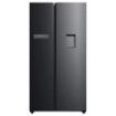 Cecotec Bolero CoolMarket SBS 592 WD Dark E Frigorifico Americano - Capacidad 592L - Luz LED - Compresor Inverter - Dispensador de Agua - Frio Envolvente - Clase E - 177.5x91cm - Color Gris Oscuro