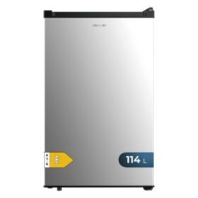 Cecotec Bolero CoolMarket TT 114 L Inox Mini Frigorifico - Capacidad 114L - Luz LED - Temperatura Regulable - 50.6x55.1x83.6cm - Color Acero