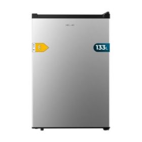 Cecotec Bolero CoolMarket TT 133 L Inox Mini Frigorifico - Capacidad 133L - Luz LED - Temperatura Regulable - 55.1x57.5x83.5cm - Color Acero