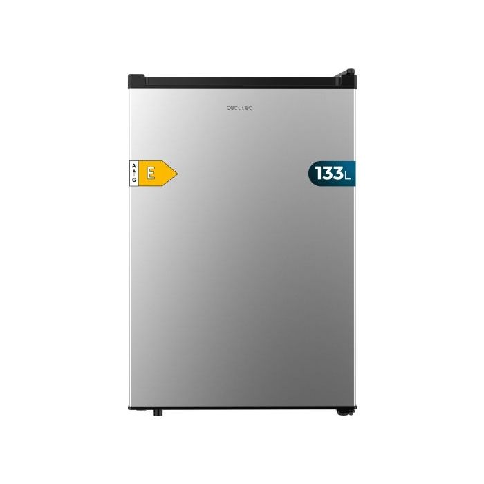 Cecotec Bolero CoolMarket TT 133 L Inox Mini Frigorifico - Capacidad 133L - Luz LED - Temperatura Regulable - 55.1x57.5x83.5cm - Color Acero