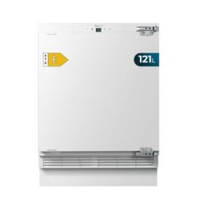 Cecotec Bolero CoolMarket TT BI 121 E Mini Frigorifico Integrable - Capacidad 121L - Silencioso 39dB - Luz LED - Temperatura Regulable de 2 a 8ºC - Cajon Congelador - Color Blanco