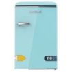 Cecotec Bolero CoolMarket TT Origin 110 Blue E Mini Frigorifico - Capacidad 110L - Cajon para Hielo - Luz Interior - Tirador Cromado - Bandejas de Cristal - Color Turquesa