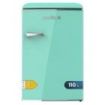 Cecotec Bolero CoolMarket TT Origin 110 Green E Mini Frigorifico - Capacidad 110L - Cajon para Hielo - Luz Interior - Tirador Cromado - Bandejas de Cristal - Color Menta