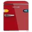 Cecotec Bolero CoolMarket TT Origin 45 Red E Mini Frigorifico - Capacidad 45L - Estilo Retro - Cajon para Hielo - Tirador Cromado - 44.7x53.4x55cm - Color Rojo