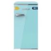 Cecotec Bolero CoolMarket TT Origin 95 Blue E Mini Frigorifico - Capacidad 95L - Estilo Retro - Cajon para Hielo - Tirador Cromado - 48.7x59.2x89.3cm - Color Turquesa