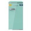 Cecotec Bolero CoolMarket TT Origin 95 Green E Mini Frigorifico - Capacidad 95L - Estilo Retro - Cajon para Hielo - Tirador Cromado - 48.7x59.2x89.3cm - Color Menta